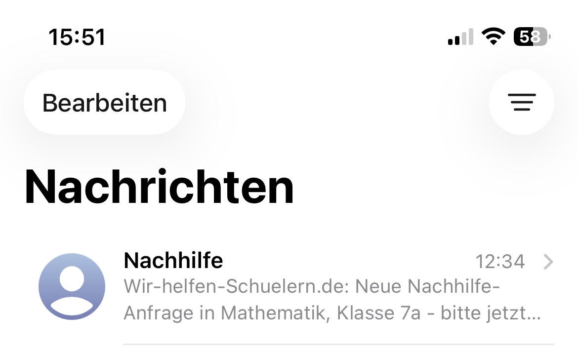 SMS mit Link zum Termin-Eintragen